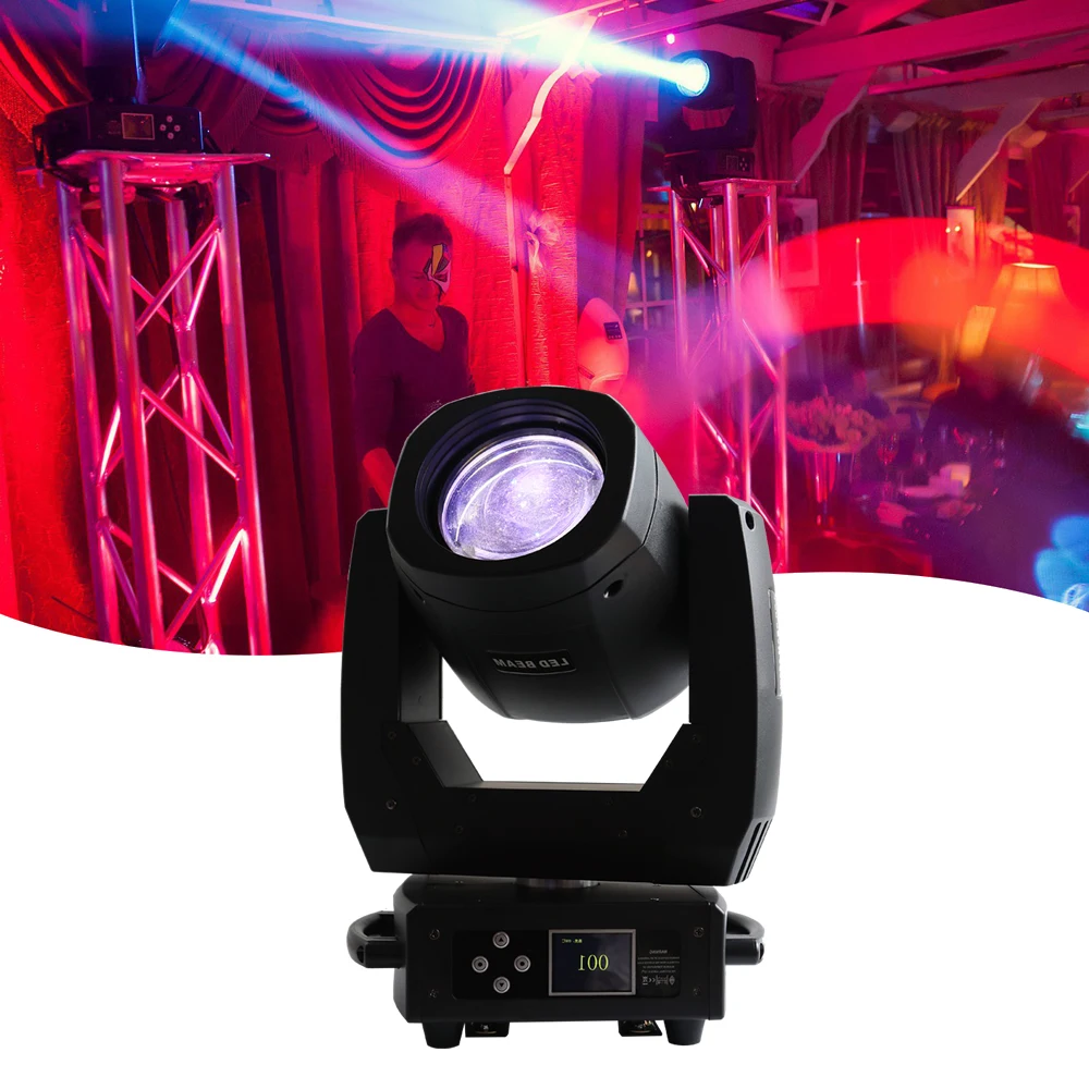 

LED Lyre Lighting 150W Led Moving Head Beam Light 8 Facet Prism Professional for Shows Christmas DJ Disco Nightclub Stage