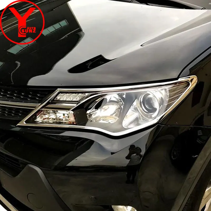 

2013-2015 ABS chrome head light cover for toyota rav4 rav 4 2013 2014 2015 accessories For Toyota Rav4 2013 accessory YCSUNZ