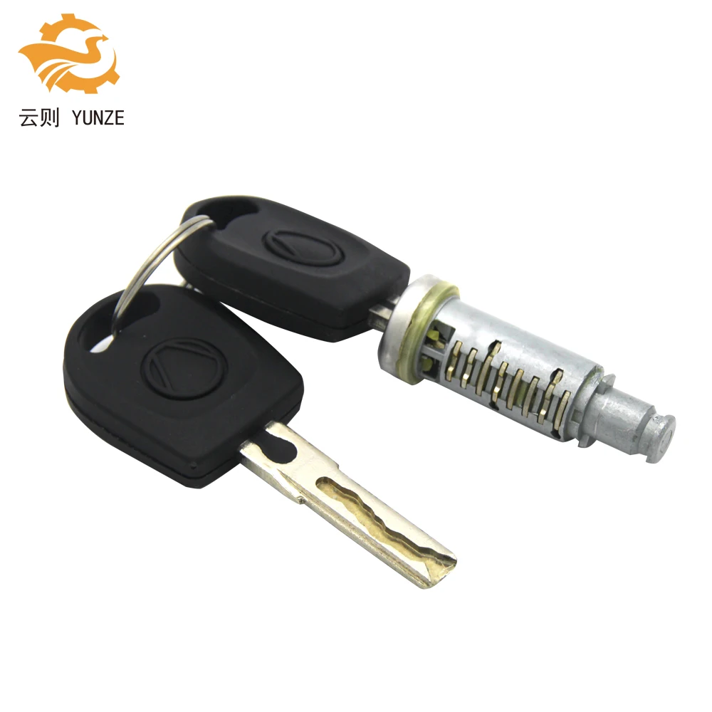 1PC LOCK BARREL WITH 2 KEYS FIT FOR VW GOLF 4 IV MK4 A6 SKODA FABIA POLO 9N SEAT PASSAT FOR LEFT RIGHT SIDE