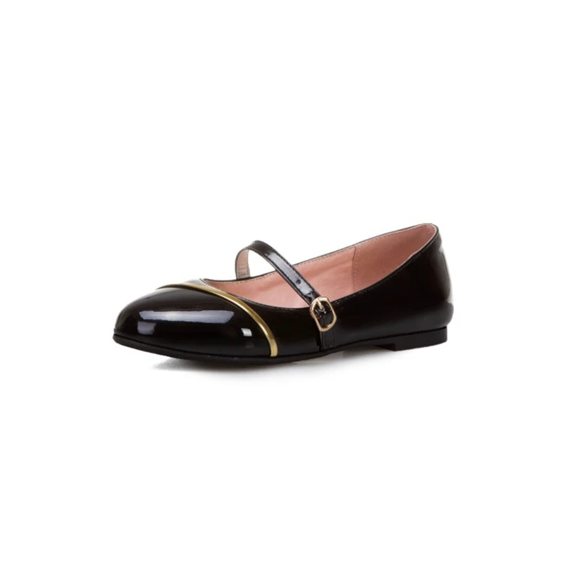 BLXQPYT 2020 Sweet Small and Bigest Size 26-52 Flat Women Shallow Boat Shoes Slip on Ladies Loafers Spring Autumn 17-4
