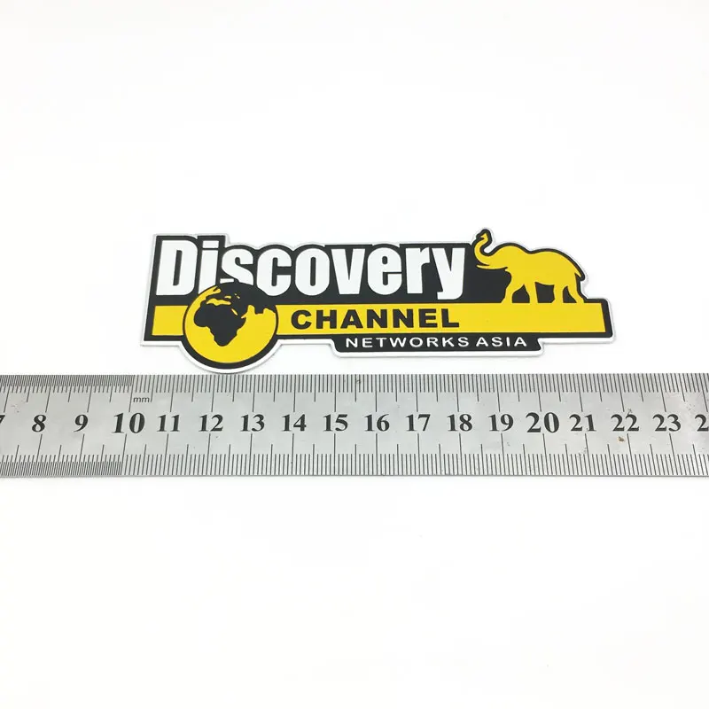 Car Styling 3D Aluminum Discovery Channel Networks Asia Emblem Badge Truck Car Body Side Accessories Car Sticker Decals