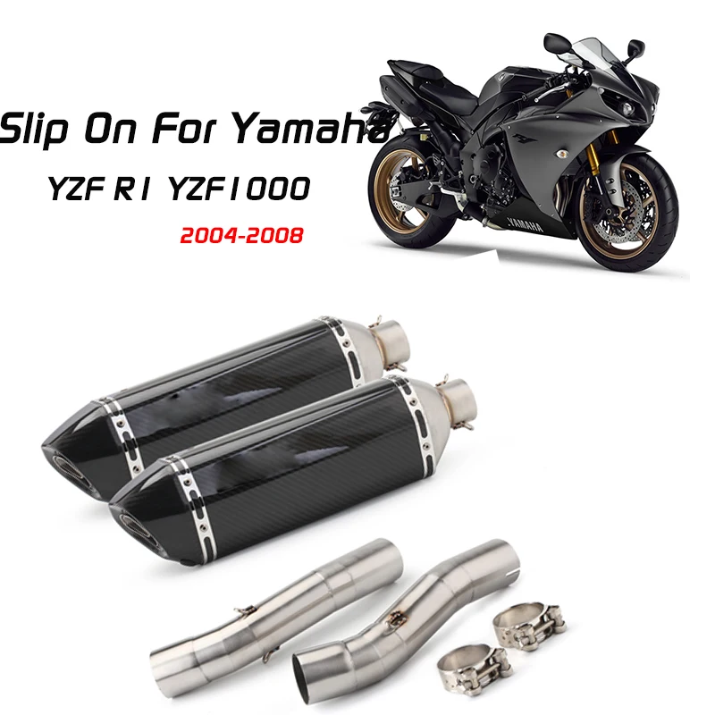 

Slip On For Yamaha YZF R1 YZF1000 2004-2008 Years Motorcycle Exhaust Escape Muffler