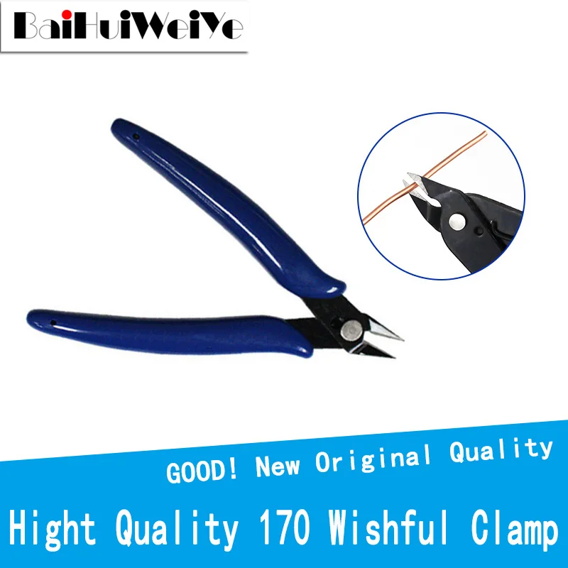 170 Wishful Clamp DIY Electronic Diagonal Pliers Side Cutting Nippers Wire Cutter 3D Printer Parts Electrical Wire Cable Cutters