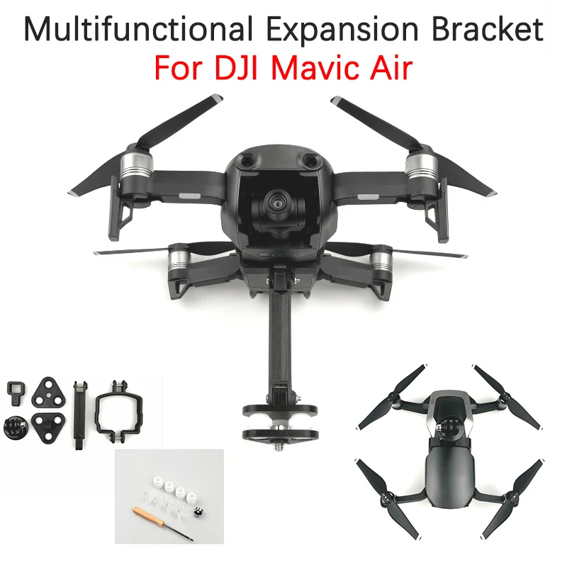 Soporte adaptador de soporte extendido para Dron DJI Mavic Air, Kit de accesorios de montaje colgante para cámara panorámica GoPro OSMO de 360 grados