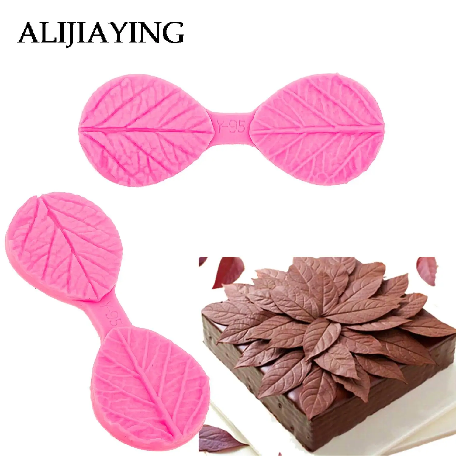 

M0586 Leaf Texture Silicone Molds Leave Flower Petal Mold Cake Decorating Tools Fondant Decoration accessories