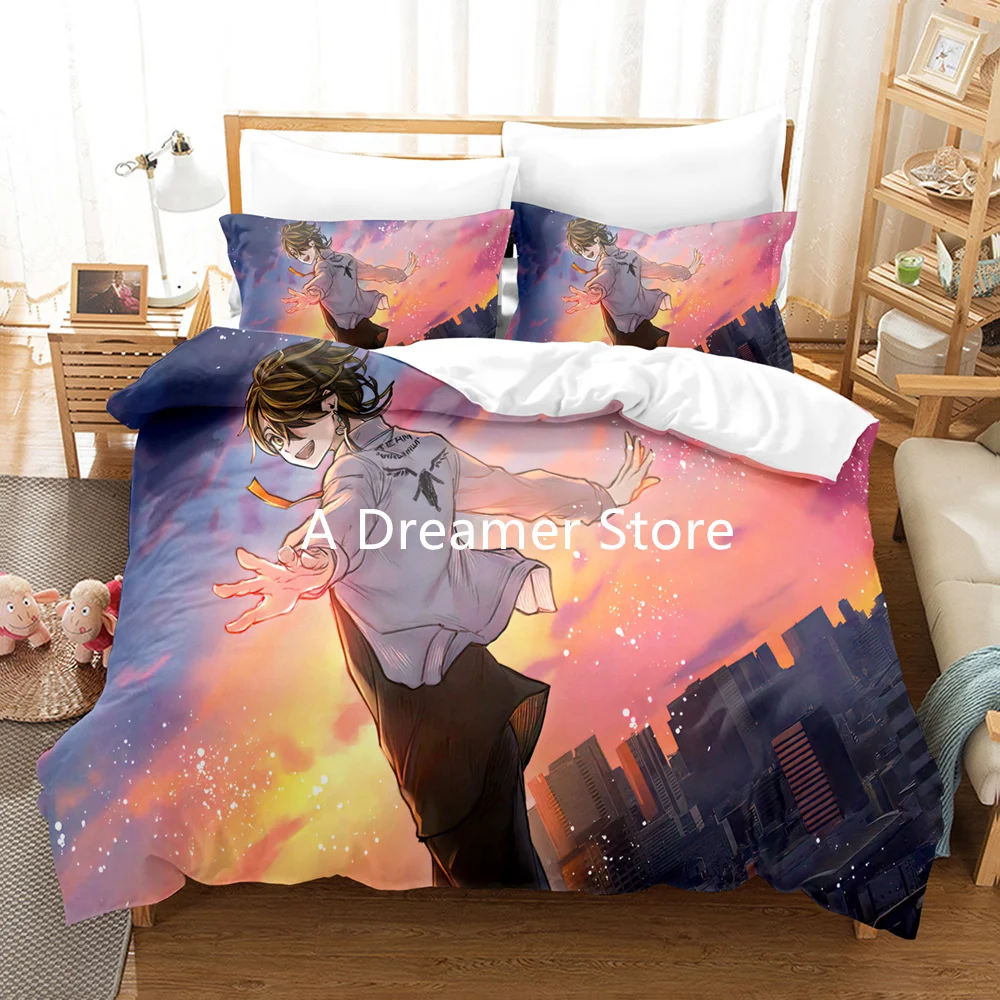 

Tokyo Revengers Anime Bedding Sets Adult Children Duvet Cover Bed Cover with Pillow Case 2-3 Pieces Decoration Home Queen Size