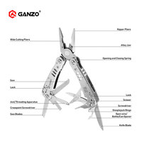 Ganzo G300 series G302H G302-H Multi pliers 26 Tool in One Hand Tool Set Screwdriver Kit Portable Folding Knife Stainless pliers