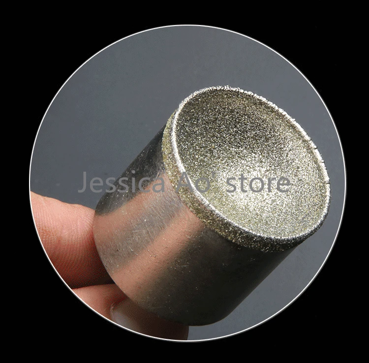 3-20mm 80/600 grana Fine/grossa cilindro di sabbia perline tonde strumenti di lucidatura diamante concavo testa di macinazione giada ambra arrotondamento