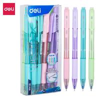 DELI Creative Ballpoint Pen 0.7 MM Macaroon Color Fashion Design Writing Supplies Office Stationery Gifts Ball Point Pens