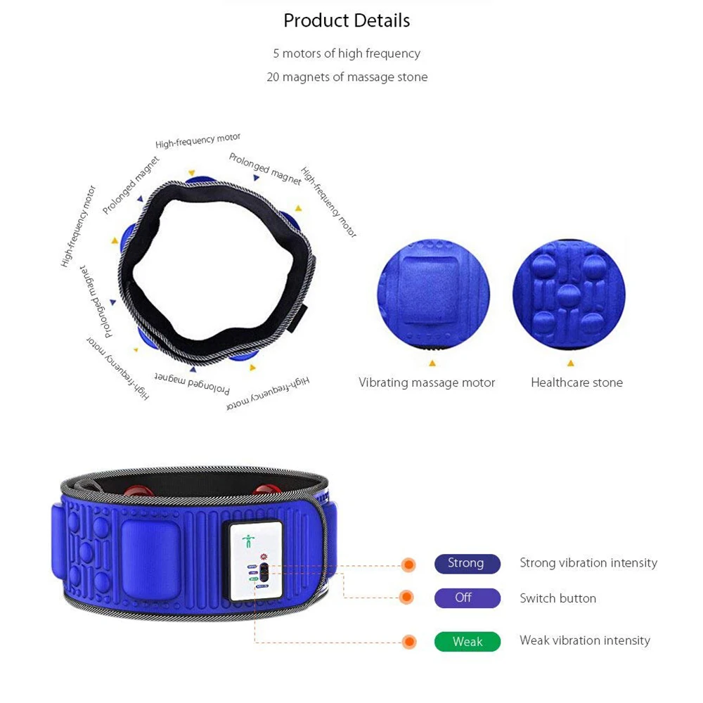 X5 wibracyjny pełny pas do ciała masażer brzucha elektryczny talia spalanie tłuszczu pas wyszczuplający wyposażenie do odchudzania stymulator mięśni