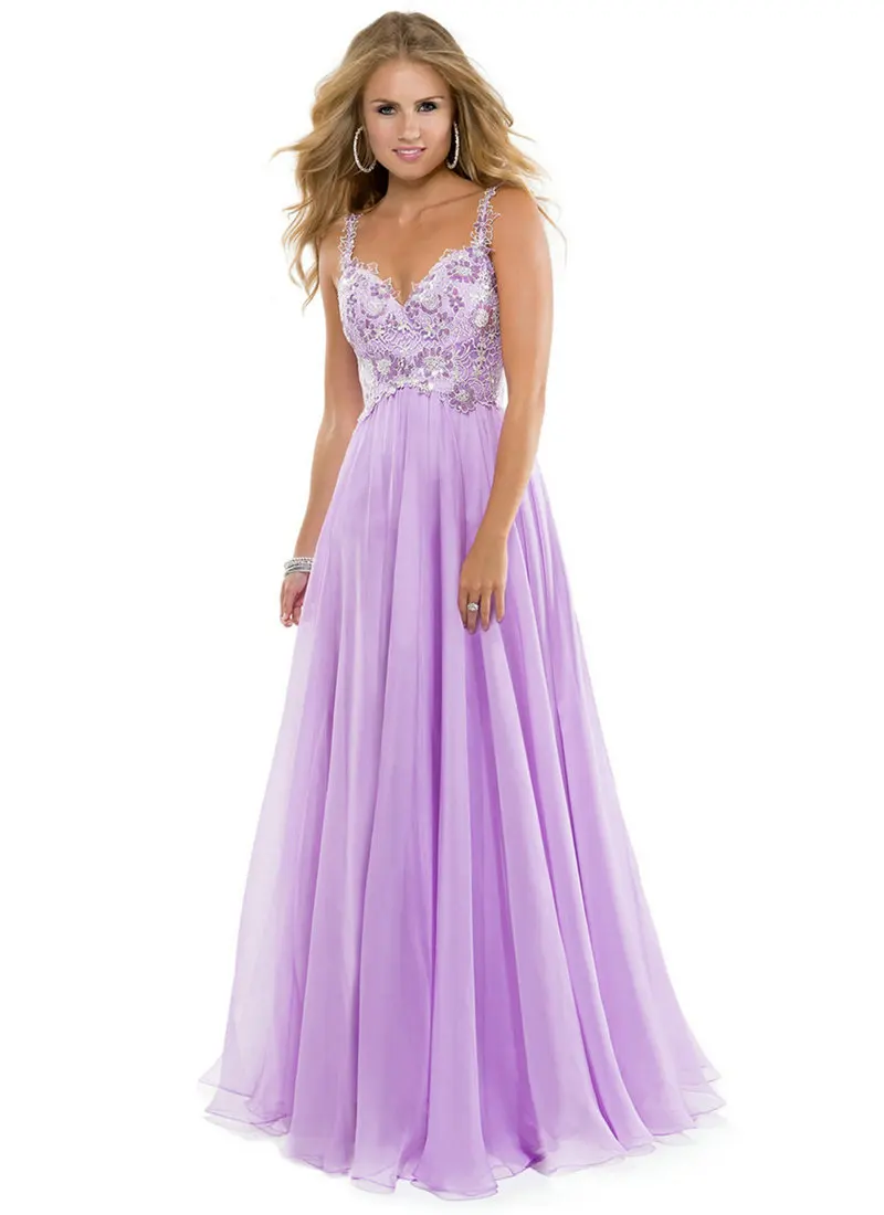 Sweetheart Spaghetti Straps Low Back Chiffon Lilac 2018 Empire French Blue vestido de noiva party prom Gown bridesmaid dresses