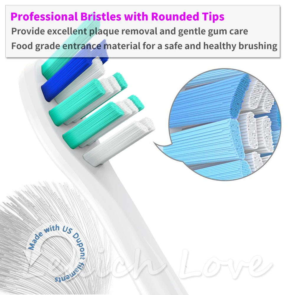 16Pcs Toothbrush Heads for Philips Sonicare Toothbrush HX9044 HX6064 HX6074 HX9024 HX6730 hx6062 HX6930