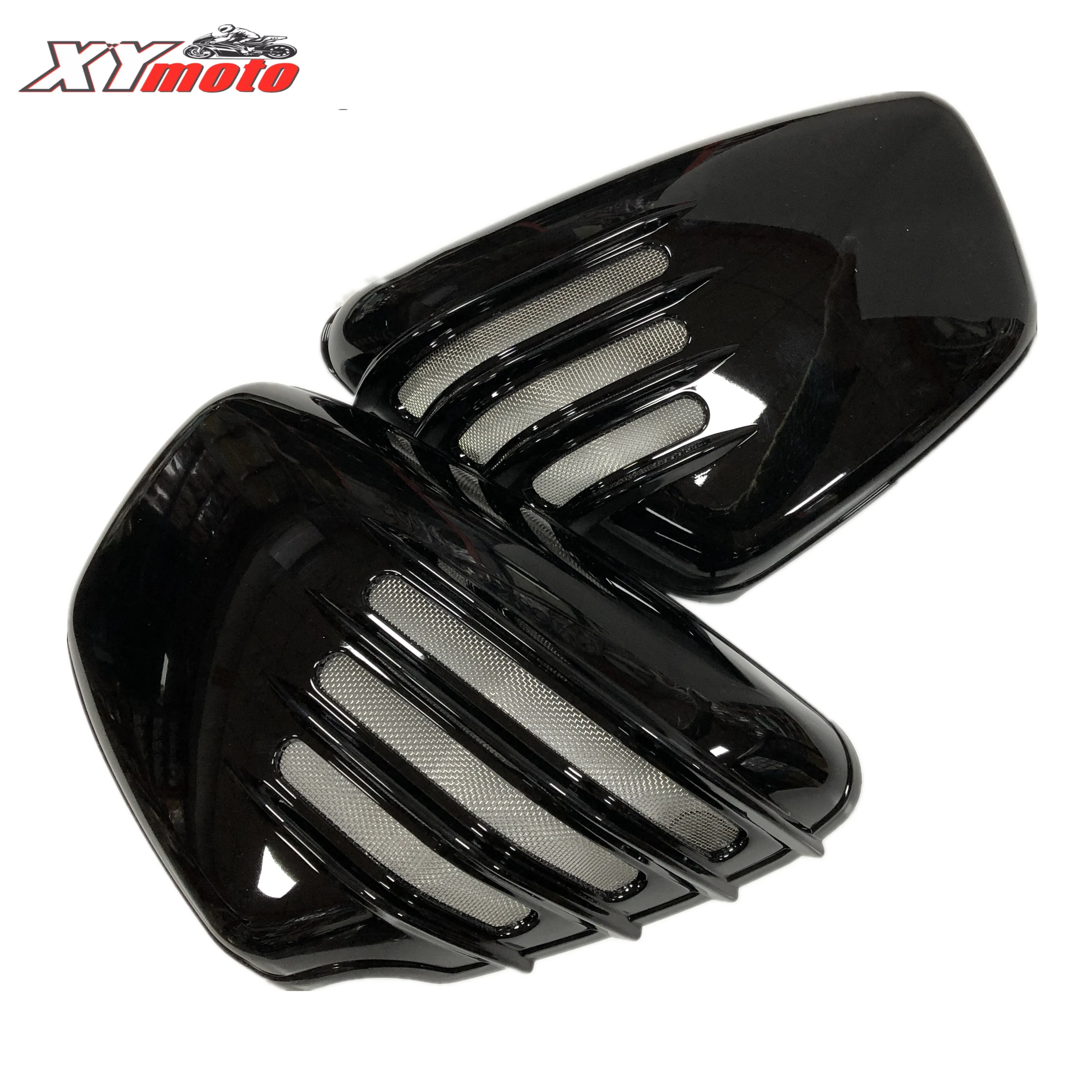 Hollow Stripe Design Motorcycle Side Battery Fairing Cover For Yamaha Virago XV 700 750 1000 1100 XV700 XV750 XV1000 XV1100