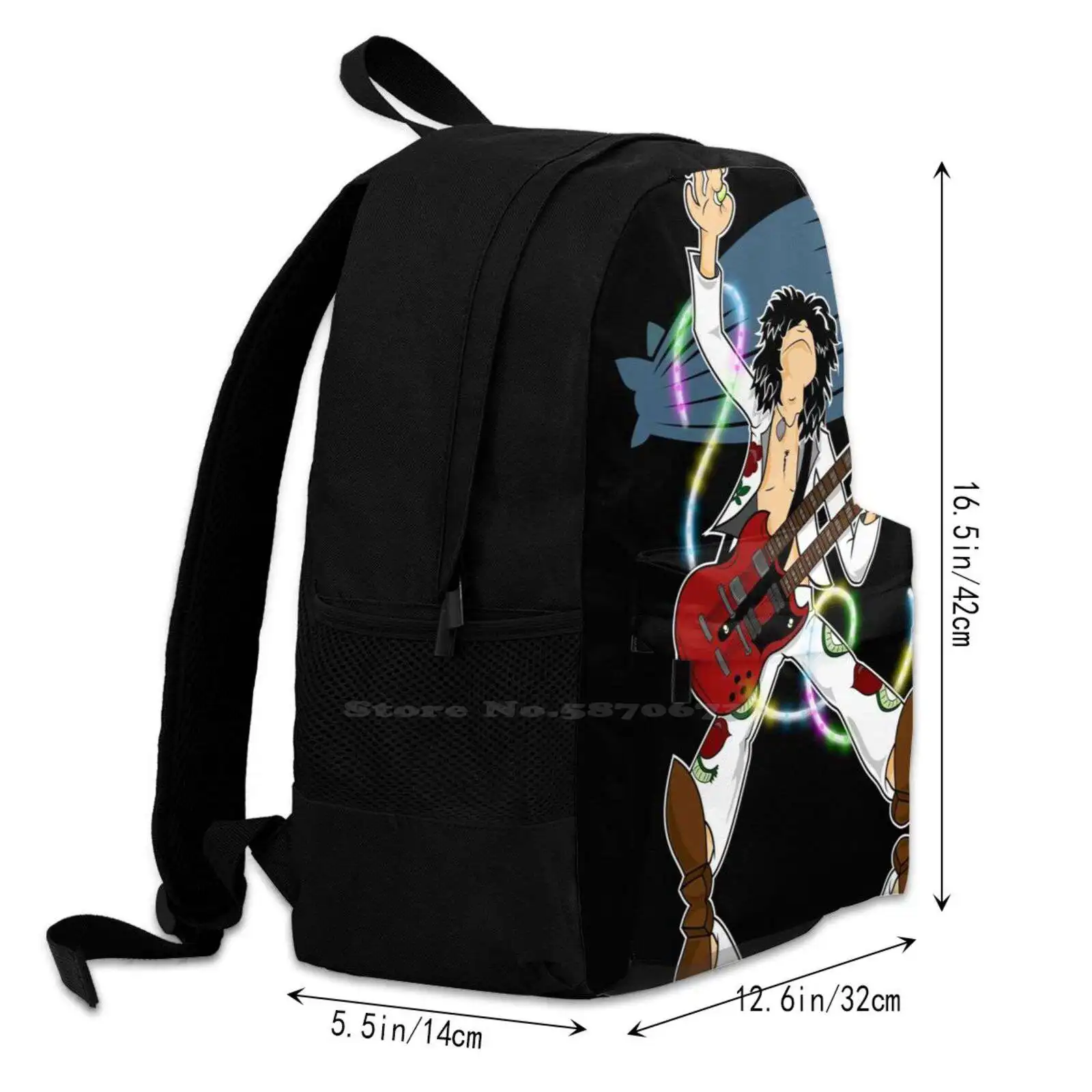 Mochila dura para estudantes, laptop, bolsa de viagem, guitarra, guitarra, estudante