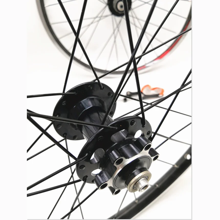 Novatec 20 Inch/406/451 Folding Bike Bicycle 2 Bearing Hub V Brake Self-Made Full Black Wheel Set Wheels