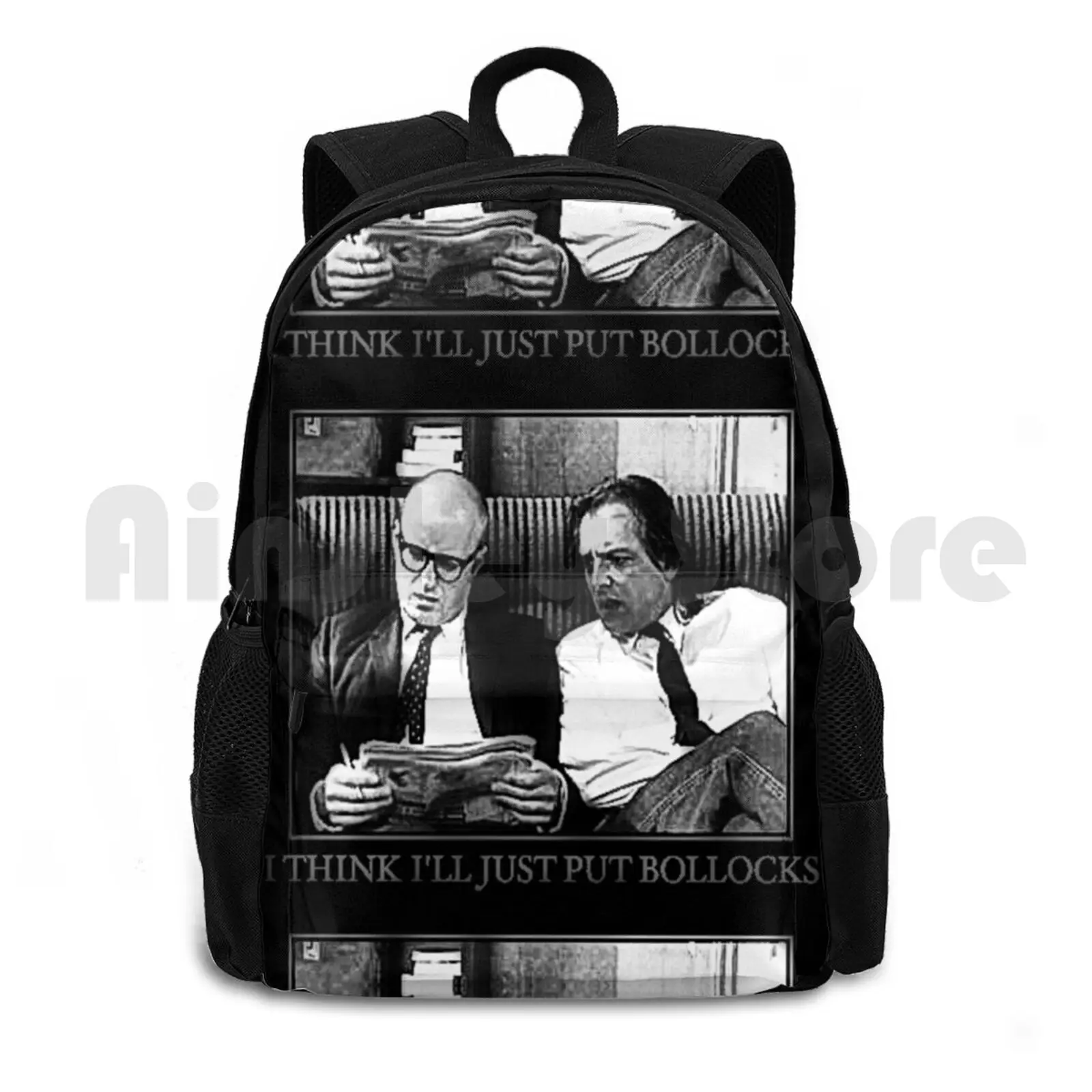 Eddie & Richie Bottom Bollocks Outdoor Hiking Backpack Riding Climbing Sports Bag Bottom Classic Tv Show Comedy Satire Joke Ha