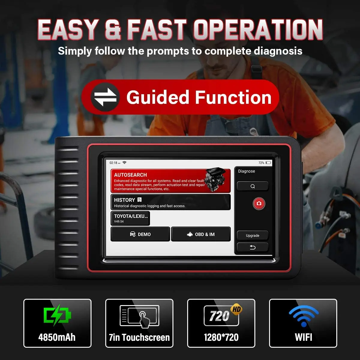 THINKCAR THINKTOOL Obd2 Automotive Scanner All System Professional ECU Coding Active Test IMMO A/F 30 Reset Car Diagnostic Tools