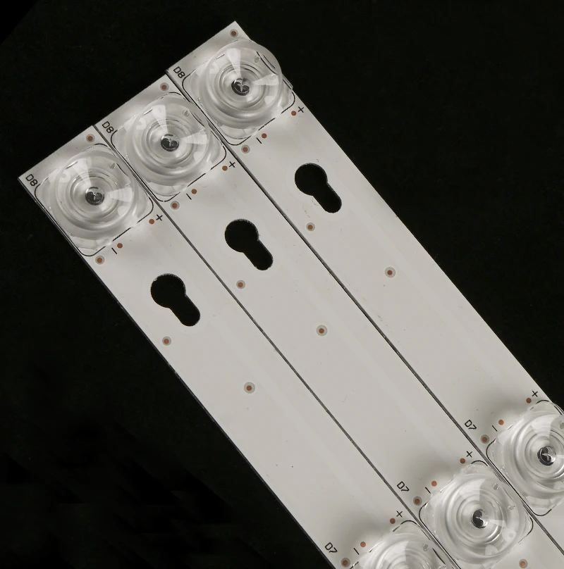 Barras de luz de led com 3 barras de comprimento total de 69cm