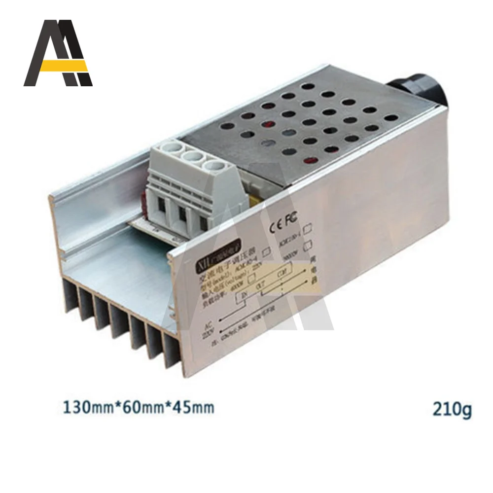 AC220V 10000W High Power Electronic Voltage Regulator Speed Controller SCR BTA10 Digital Display For Dimming Speed Thermostat