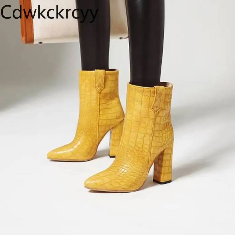 

Женские кашемировые ботинки на высоком каблуке, с острым носком, размеры 36-43