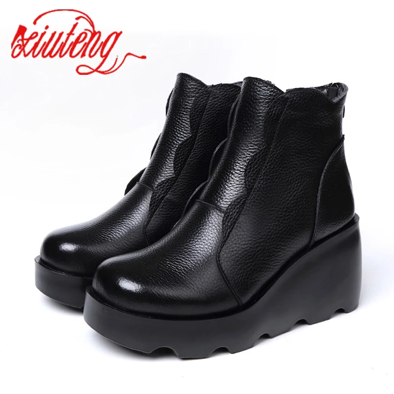 Xiuteng 2022 New fashion high-top Height increasing women\'s boots  winter thick-soled sell well casual women Booties