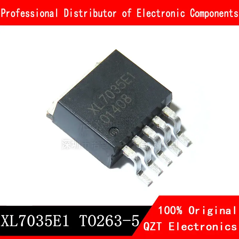 10 Stks/partij XL7035E1 To-263-5 Step-Down Dc Voeding Ingangsspanning 10V ~ 80V Huidige 1A Transistor XL7035 Nieuwe Originele Op Voorraad