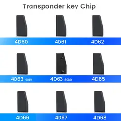 KEYYOU 4D60 4D61 4D62 4D63 40Bit 4D63 80Bit 4D65 4D66 4D67 4D68 Car Key Transponder Chip Blank Chip High Quality