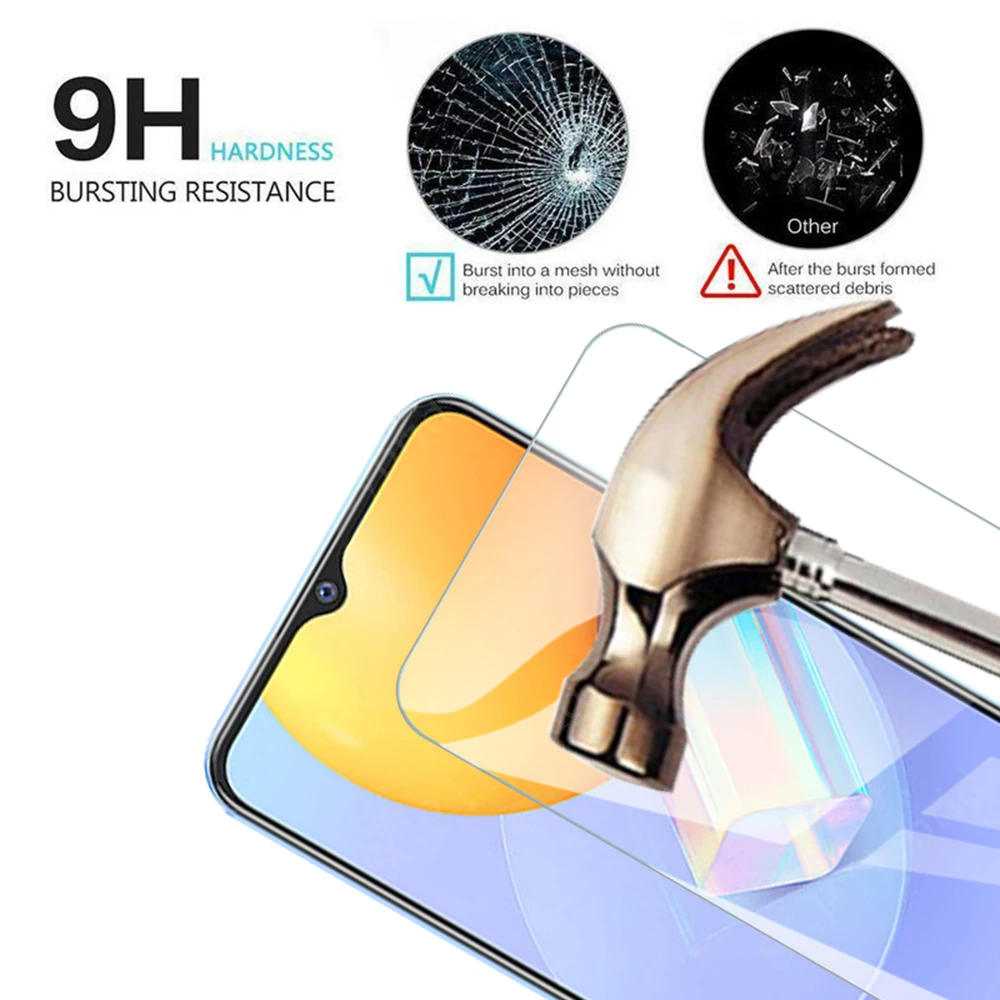 3PCS Safety Glass For Vivo Y31 Y30 Y20 Y20S Y20i Y21S Y33S Screen Protective Tempered Glasses For vi vo y 21S 33S 20S 31 30 Film