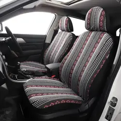 Baja Blanket Car Seat Covers Strips Boho Designs Universal Size Fit for Most Cars SUVs Trucks Vans Woven and Comfortable Fabric