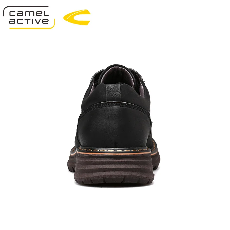 Camel Active New Men\'s Casual Shoes Genuine Leather Autumn Business Wedding Wild Retro Soft Scrub Split Leather Men Shoes