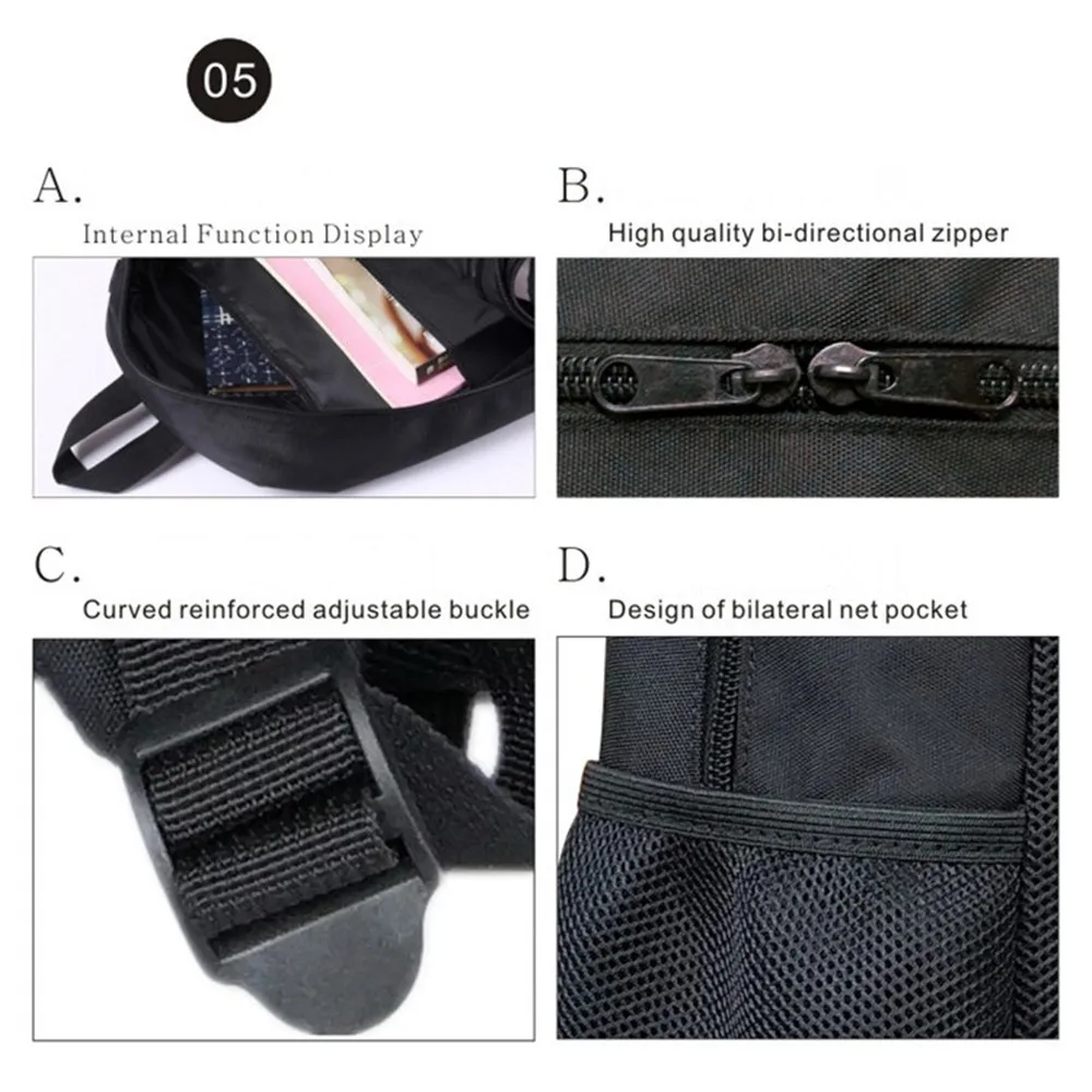 Attack On Titan Backpack Cartoon Zipper Bags Teens Student School Bag Japanese Attack On Titan Cosplay Fashion Casual Backpacks