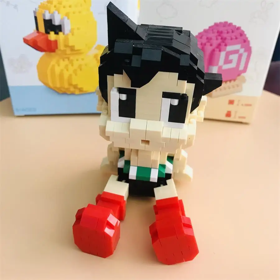 YZ Astro Boy Mini Anime Blocks Cartoon Figures Building Bricks Toy for Children Kids Doll Collection Brinquedos Girls Gifts Xmas