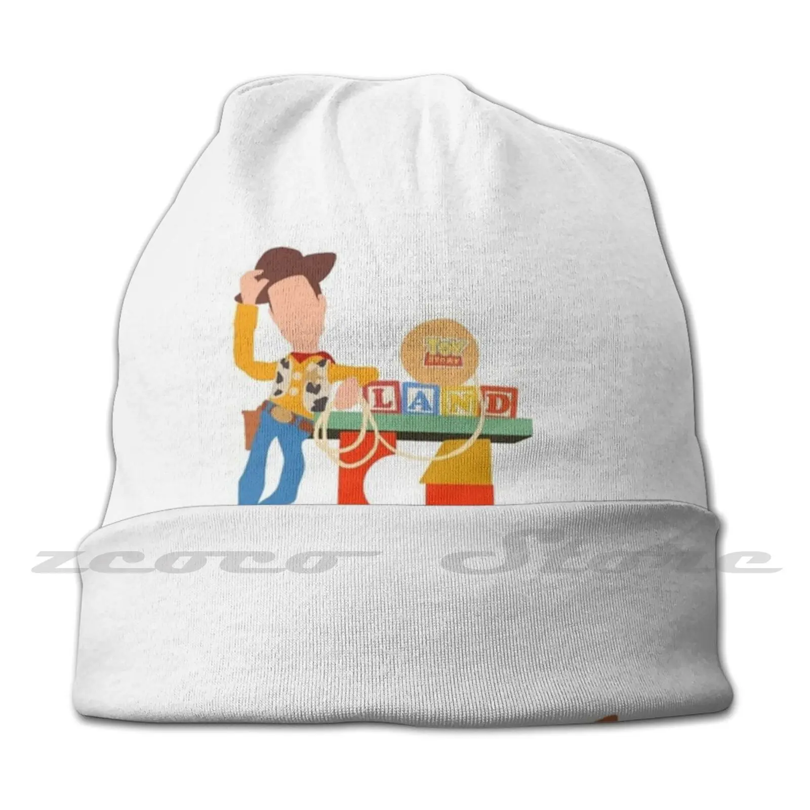 Woody Personalized Pattern Knit Hats Plus Size Elastic Soft Cap Land World