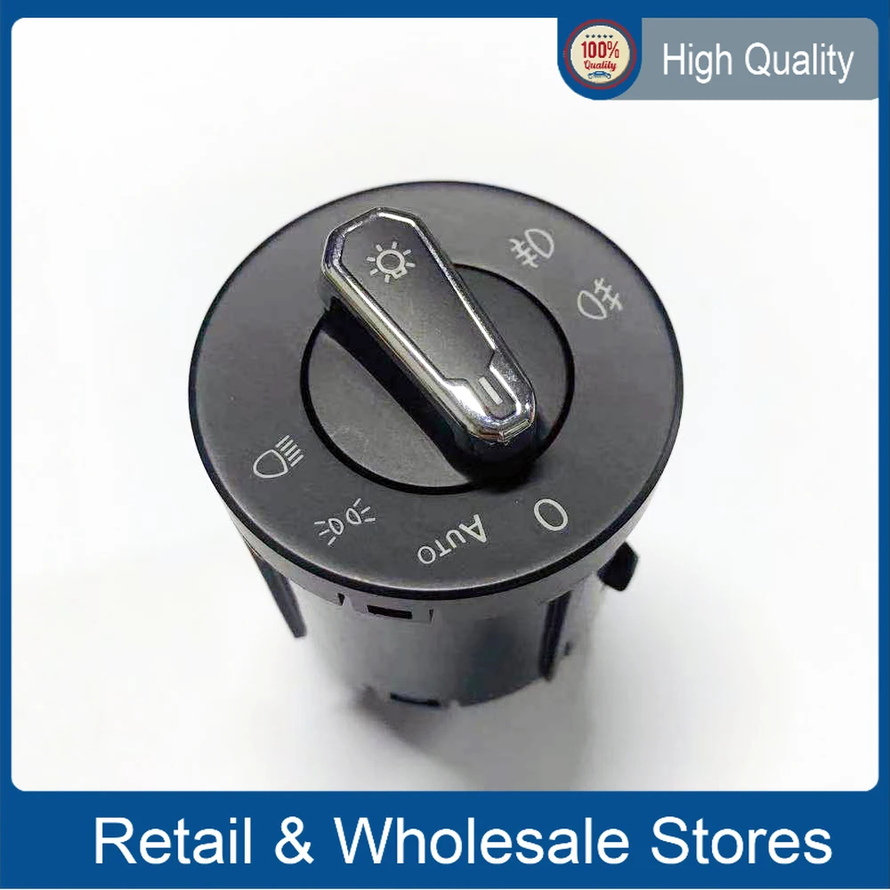 

5G1941431H 5G1 941 431 H IHA New Auto Chrome Headlight Control Switch Button For VW Jetta A7 Vento Passat Bora 2019 2020 2021