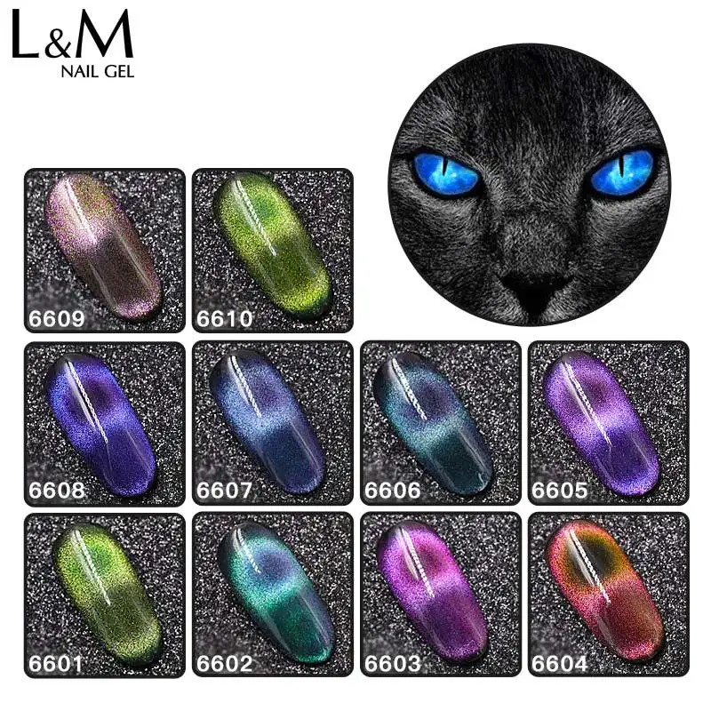 

3pcs/lot ibdgel brand Art NEW 9D magic Magnetic Gel Nails Shining and Changeable holography Cat Eyes gel series UV led soak off