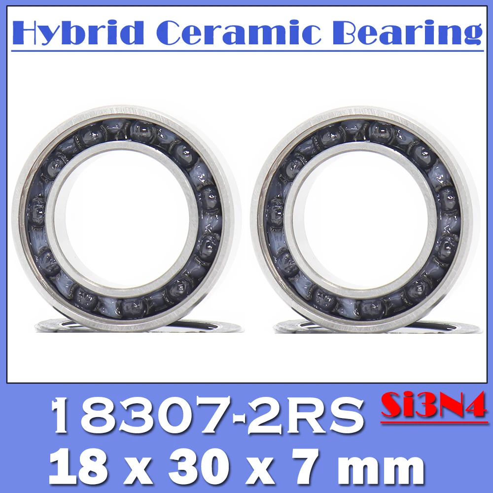 

18307 Hybrid Ceramic Bearing 18*30*7 mm (2 PCS ) Bicycle Bottom Brackets Spares 18307RS Si3N4 Ball Bearings 18307-2RS