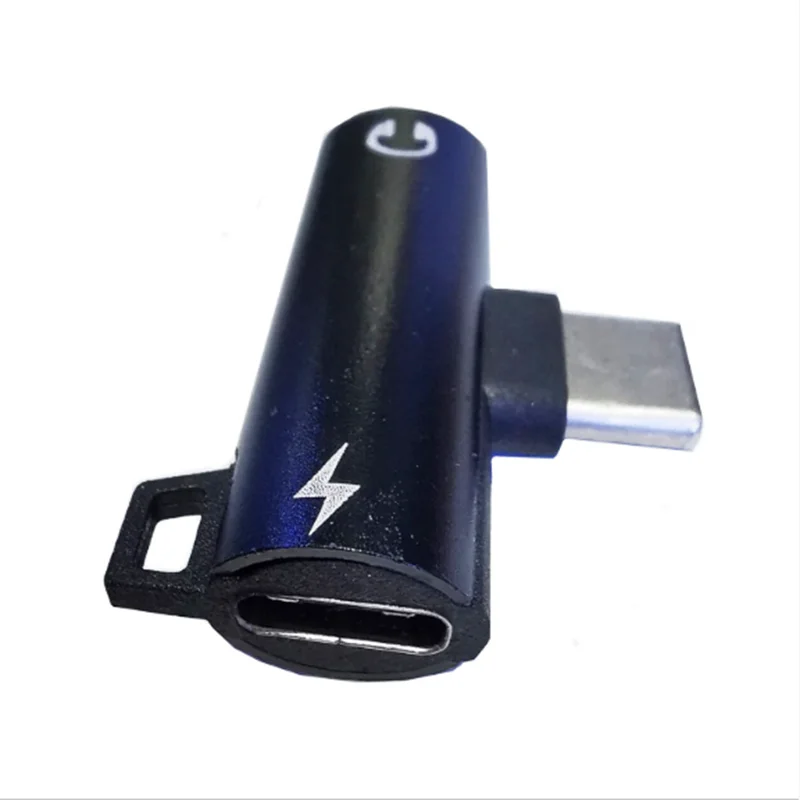 2 in 1 Type C to 3.5mm jack headset charging converter USB Type-C audio adapter for Xiaomi Huawei Type C male-to-female phones