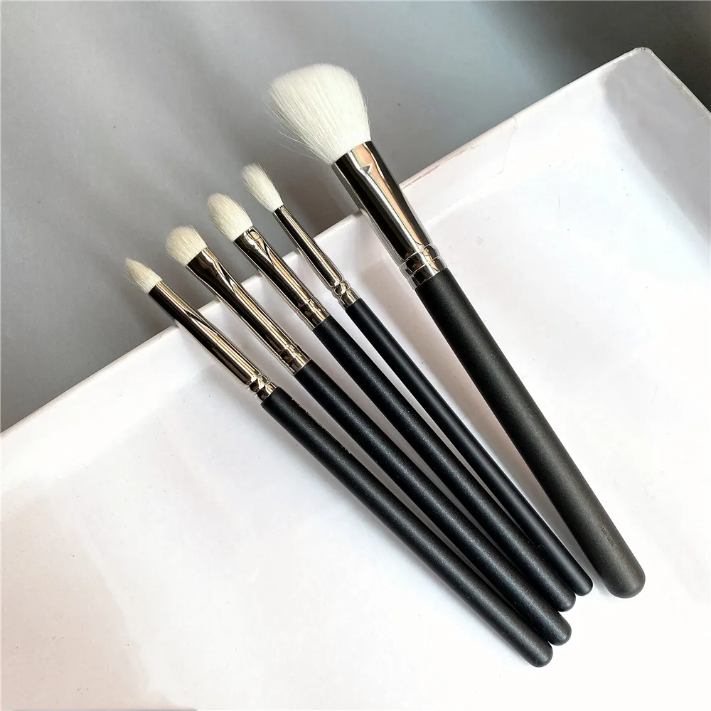 Makeup Brushes Set 5PCS(168 217 219 221 239) Soft White Goat Hair Angled Contour Eye Shadow Pencil Shader Blending Cosmetic Tool