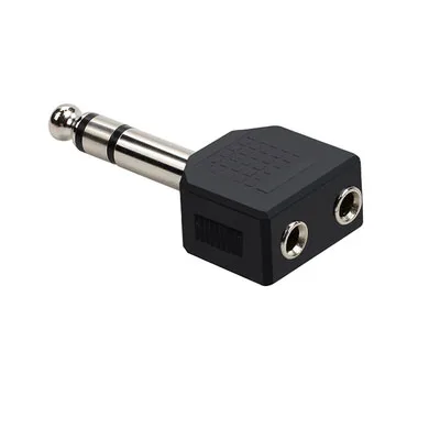 3.5mm męski/żeński wtyk Jack Stereo łącznik Adapter 3.5mm Mono Stereo do 6.35 RCA złącze ładowania dla iPhone PC telefon