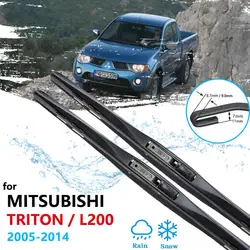 Auto Wischer Klinge für Mitsubishi L200 Triton Strada Strakar Sportero Hunter 2005 ~ 2014 Scheibenwischer Auto Zubehör Aufkleber