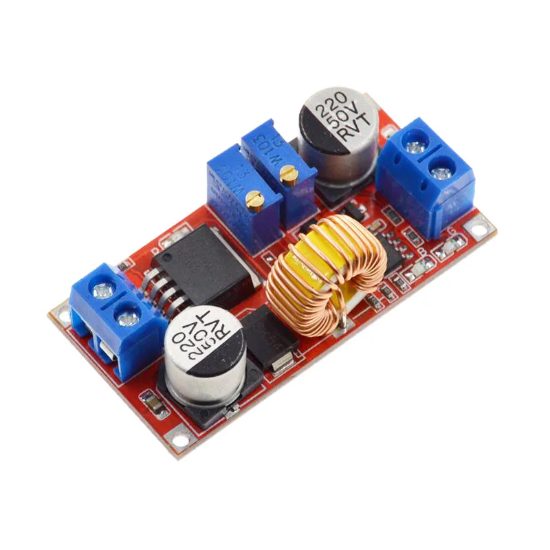 1pc reguladores de tensão 5a dc cc cv bateria de lítio step down placa de carregamento led conversor de energia carregador de lítio step down módulo