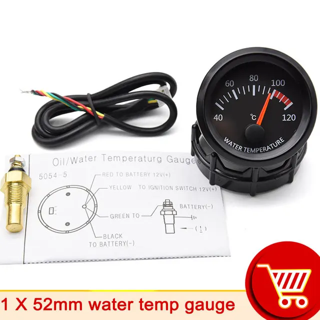 AD 52mm Boost Gauge Water Temp Olie Temp Druk Turbo Manometers Voltmeter Lucht Brandstof Verhouding EGT Auto Meter Uitlaat gas Temp