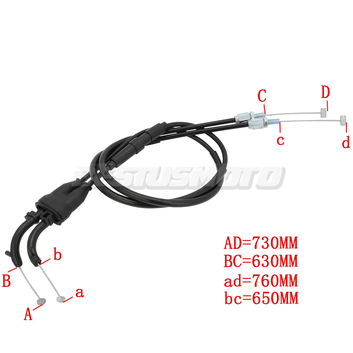 Motorcycle Throttle Cable / Clutch Cable For Yamaha YZF R6 YZF-R6 YZF600 2006 2007 2008 2009 2010 2011 2012 2013 2014 2015 2016