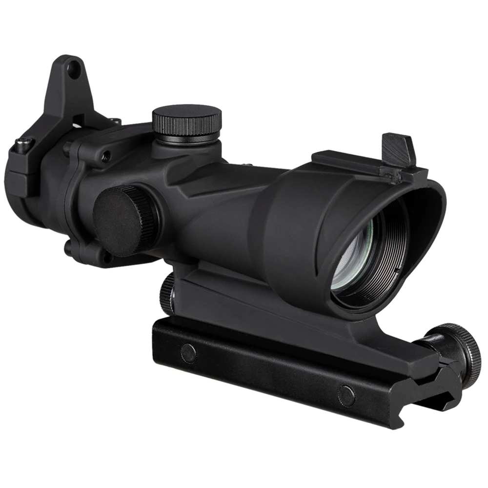 Imagem -02 - Tactics-tactical Red Dot Visão Óptica Rifle Scopes Caça Âmbito Crosshair Verde 20 mm Mount 1x32