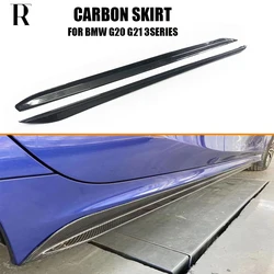 Carbon Fiber Side Extension Skirt for BMW G20 Sedan G21 Wagon 320 330 340 with M Package 2019 up