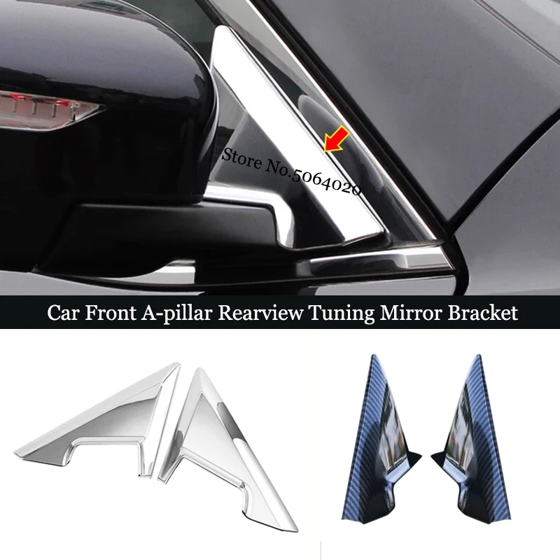 LHD! For Nissan X Trail X-trail T32 2014-2019 Accessories Car Front A-pillar Rearview Tuning Mirror Bracket Trim Cover Styling