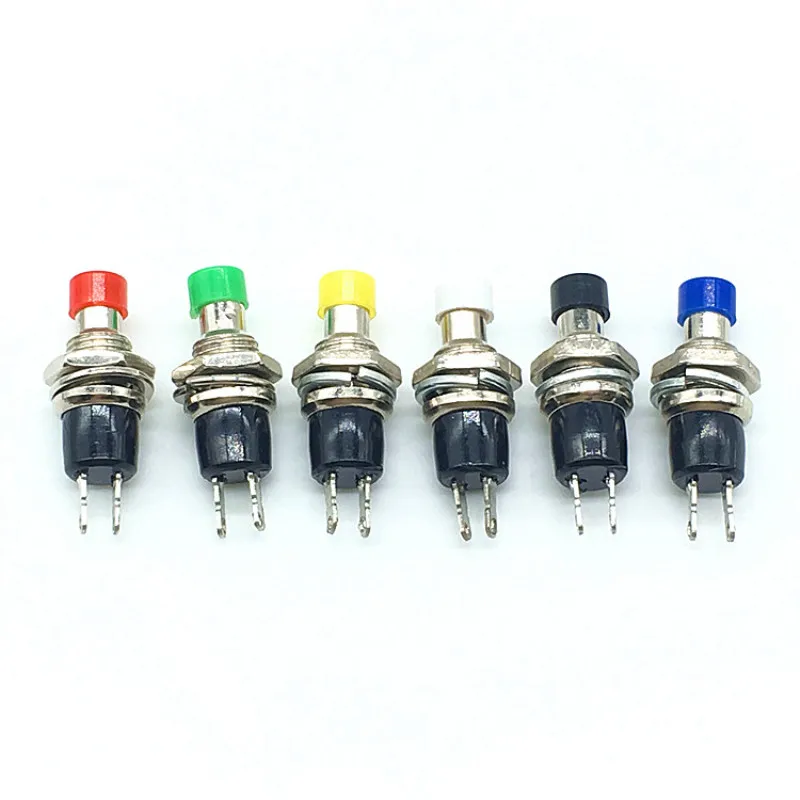 6pcs 7MM Momentary Push button Switch PBS-110 Press Reset Switch Momentary On Off Push Button Micro SwitchNormally Open NO