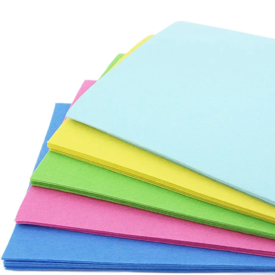 CMCYILING1 MM Thickness Hard Felt Sheets For DIY Needlework Crafts Scrapbook Toys/Non-Woven/ Polyester Cloth 10 Pcs/Lot 20X30cm