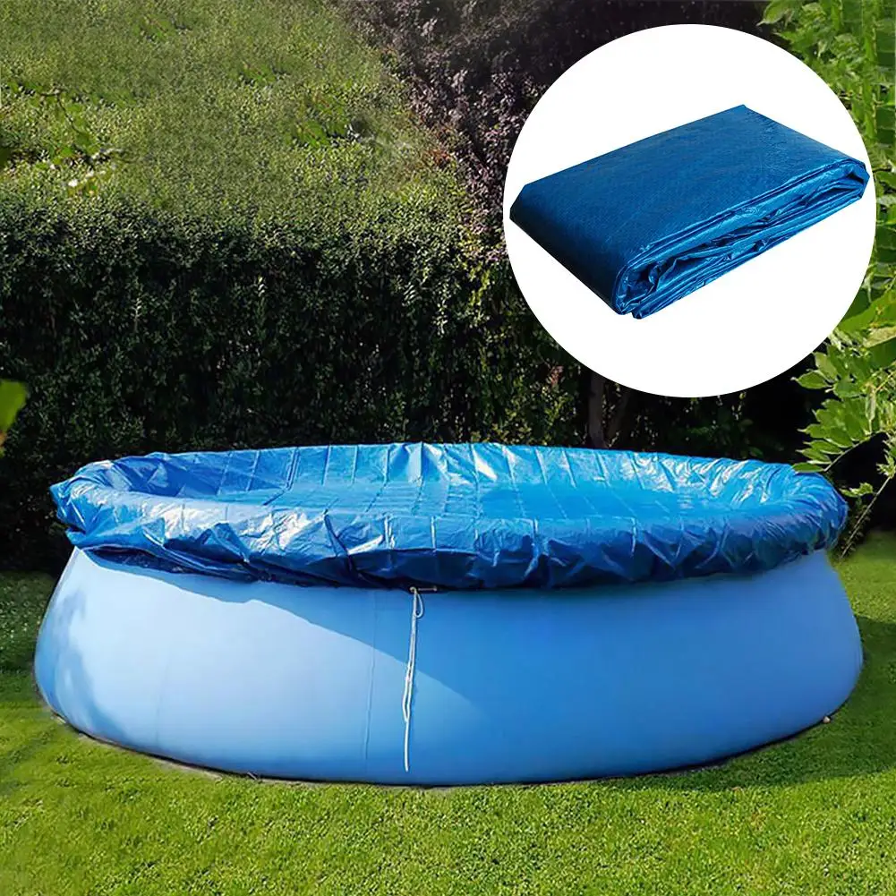 Waterproof Swimming Pool Cover Anti-UV Woven Rainproof Pool Cover Pool Dust Cover Durable Swimming Pool Supplies