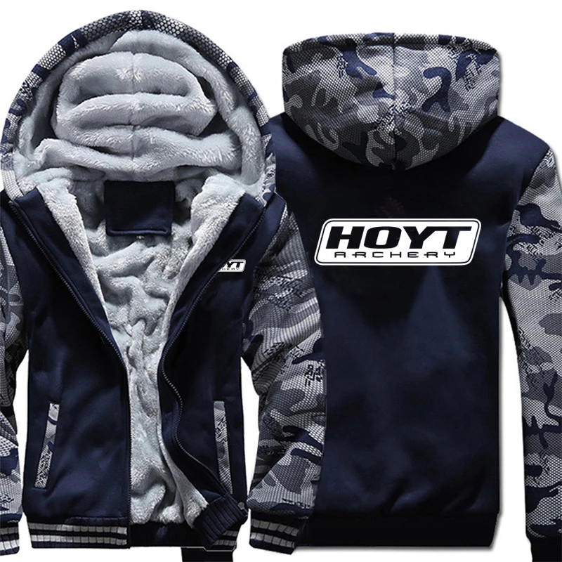 HOYT Archery Huntinger Bows Hoodies Camouflage sleeve Pullover Winter Jacket HOYT Archery Sweatshirts Long Sleeve Coat